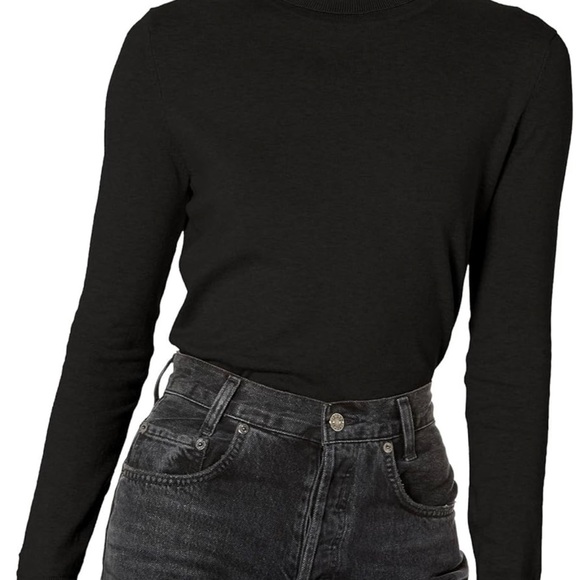 🔥NWOT Tommy Hilfiger turtleneck women women’s sweater top black size XL 16/18 - Picture 2 of 15